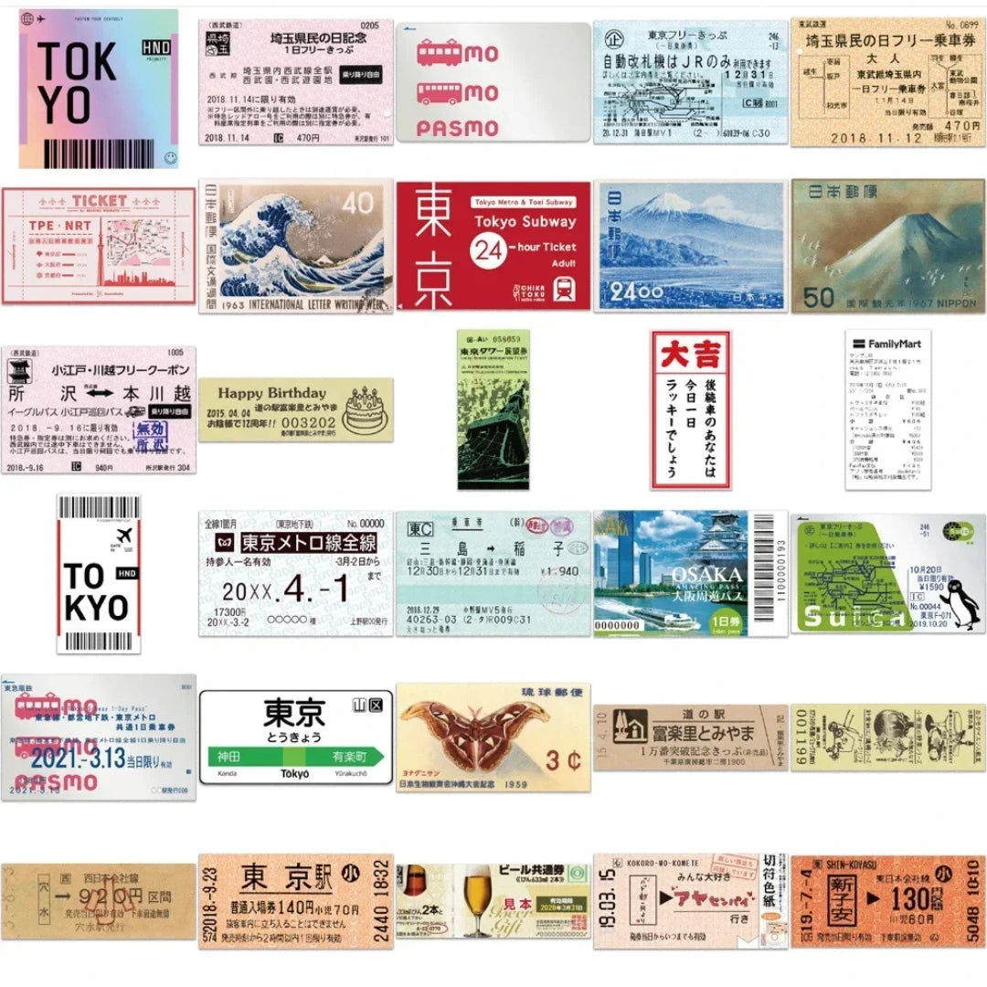 60pc Japan Sticker Set