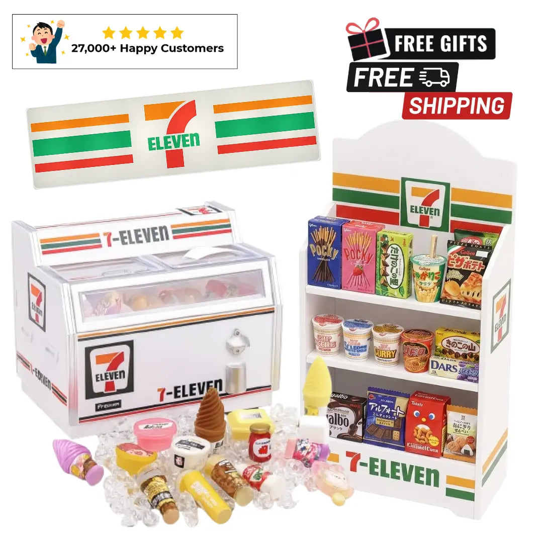 711 Magnets Combo – Japanese convenience store freezer fridge magnet with miniature snacks